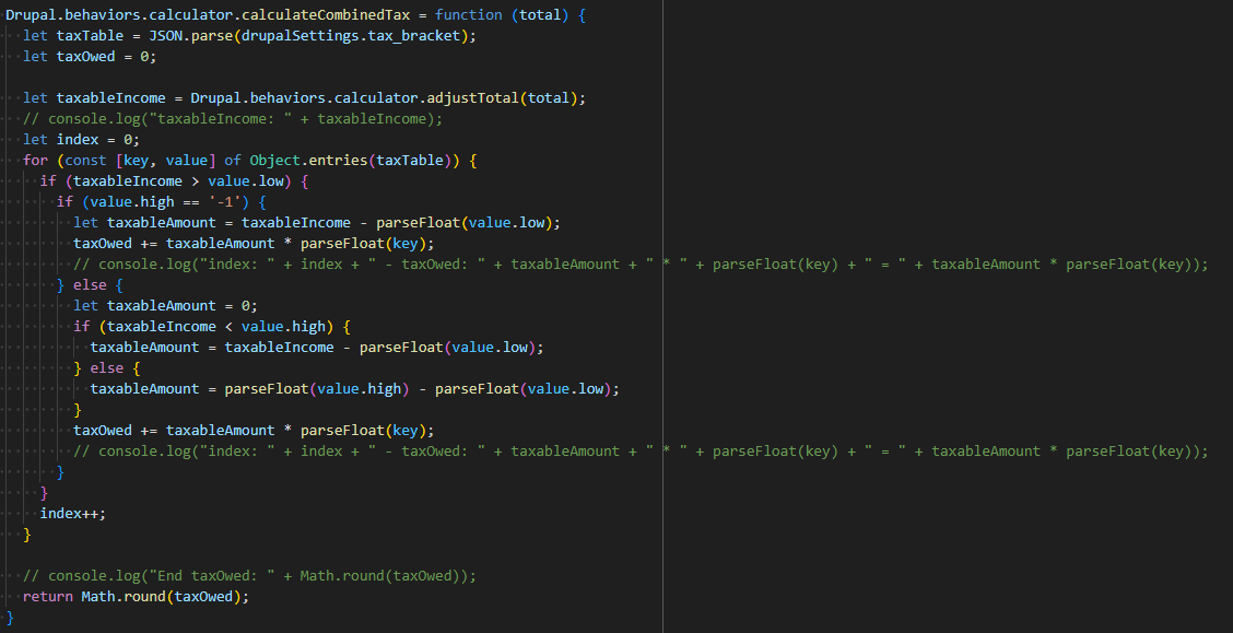 Adjust amount function